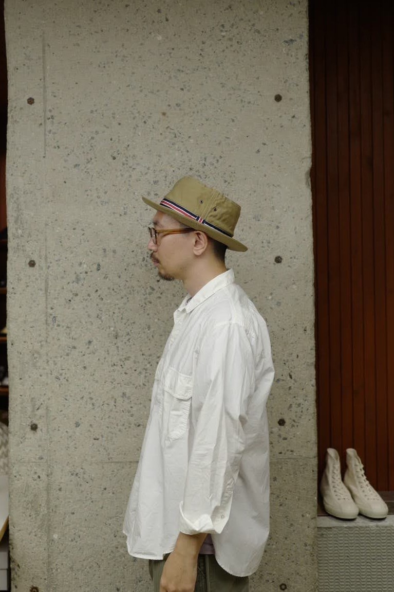 LOOSE LIGHT CHINO PORK-PIE-HAT